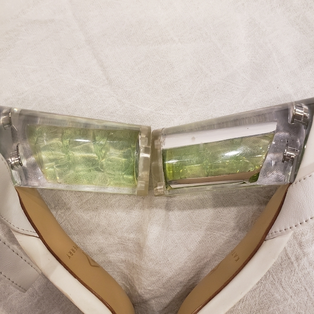 Katy Perry Collections Rita Mojito City Block Heel Sandals Lime Heels Sz 6.5 - Picture 10 of 15